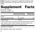 Chlorophyll Complex™, 240 Softgels, Rev 14, Supplement Facts