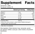 Cataplex® G, 90 Tablets, Rev 22 Supplement Facts
